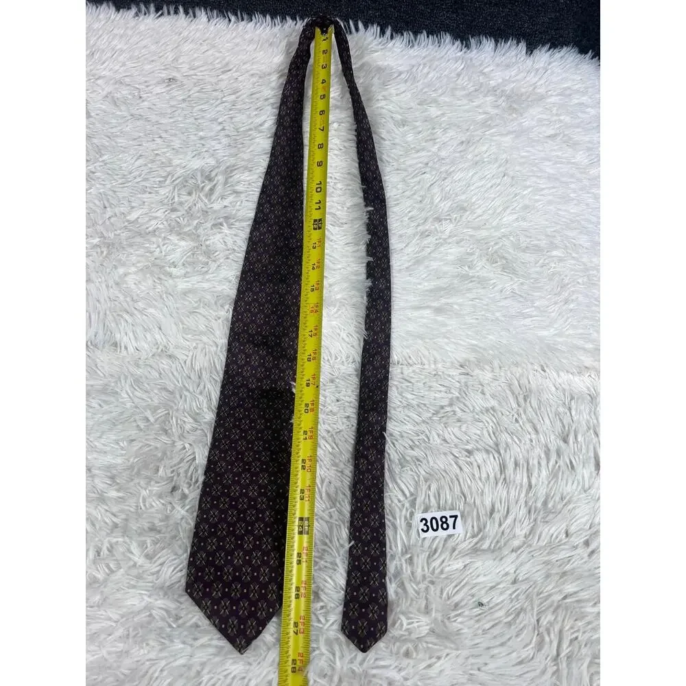 Vintage Christian Dior Monsieur Tie Mens Silk Floral Pattern Made In Italy 90s
